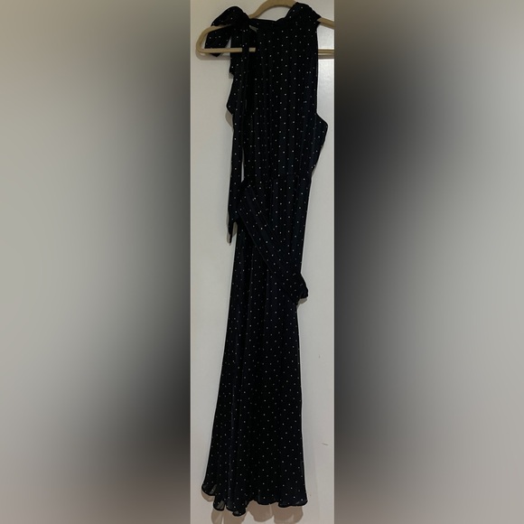 Sachin + Babi Black Midi Dress with White Dots - Picture 4 of 4